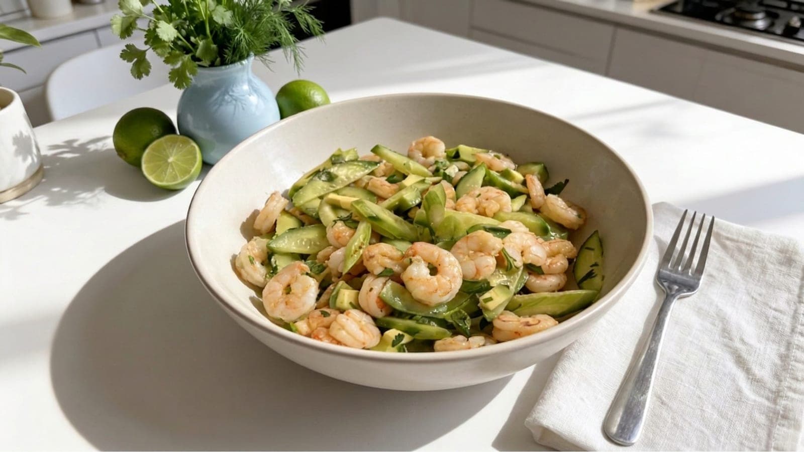 Prawns & Avocado Salad